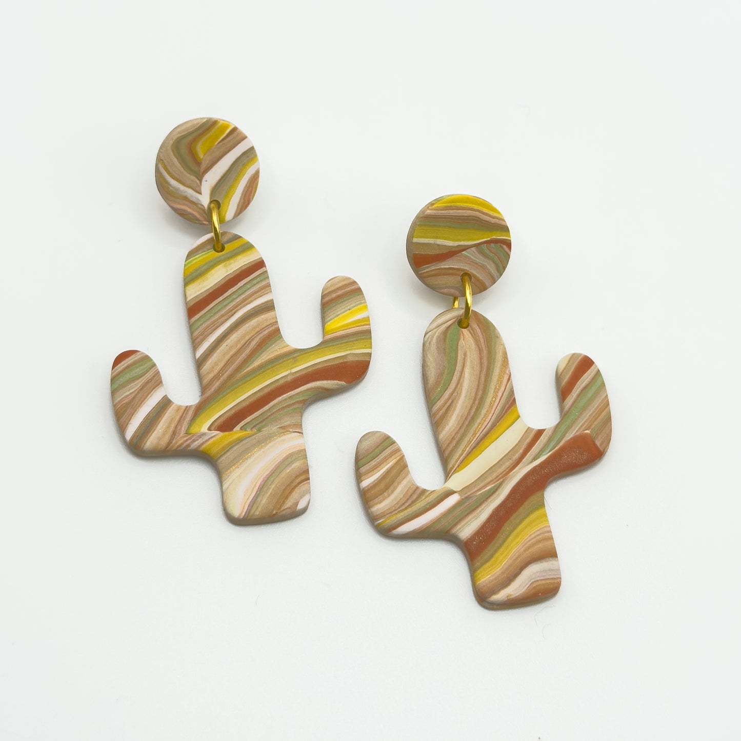 Cactus Earring – Desert Swirl